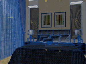 bedroom or hotel room 03 3D Model