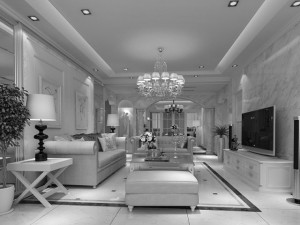 high quality living  dining room 05 Modello 3D