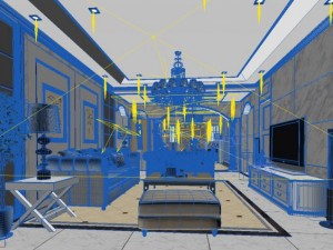 high quality living  dining room 05 Modello 3D