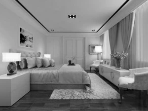 bedroom or hotel room 04 3D Model
