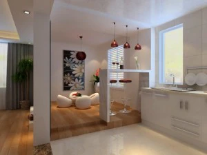 living  dining room 06 3D Model