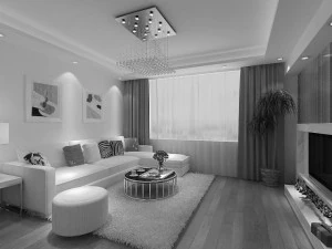 living  dining room 06 3D Model
