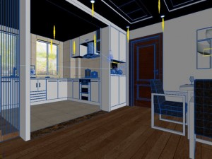 living  dining room 06 3D 모델