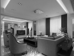 living  dining room 07 3Dモデル