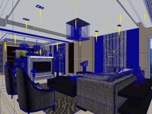 living  dining room 07 3Dモデル