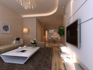 living  dining room 08 Modelo 3D