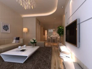 living  dining room 08 3D Model