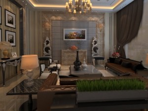 living room scene 10 3D Model