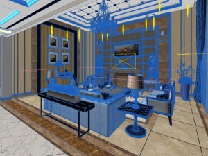 living room scene 10 3D Model
