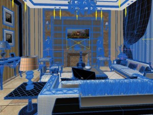 living room scene 10 3D Model