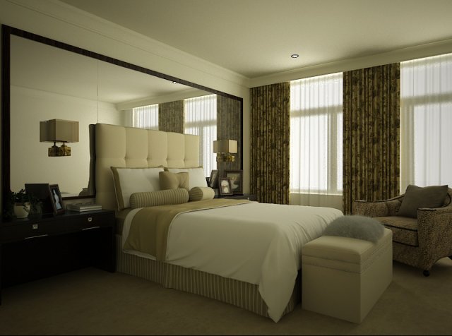 bedroom or hotel room 06 Modèle 3D .c4d .max .obj .3ds .fbx .stl .blend
