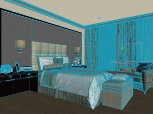 bedroom or hotel room 06 Modèle 3D