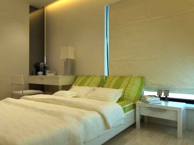 photoreal bedroom 3D मॉडल .c4d .max .obj .3ds .fbx .stl .blend 