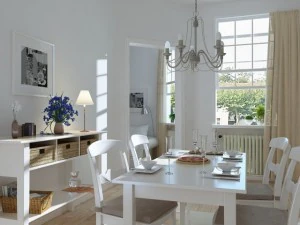 sala da pranzo fotoreale Modello 3D