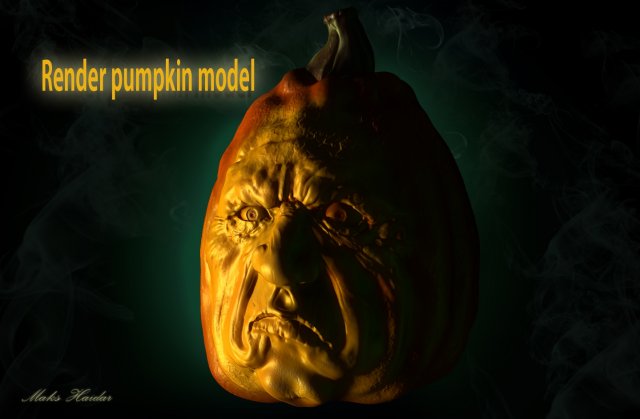 halloween pumpkin model 3D 모델 .c4d .max .obj .3ds .fbx .stl .blend 