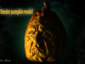 модель тыквы на Хэллоуин 3D Модель