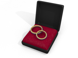 wedding rings 3D Model