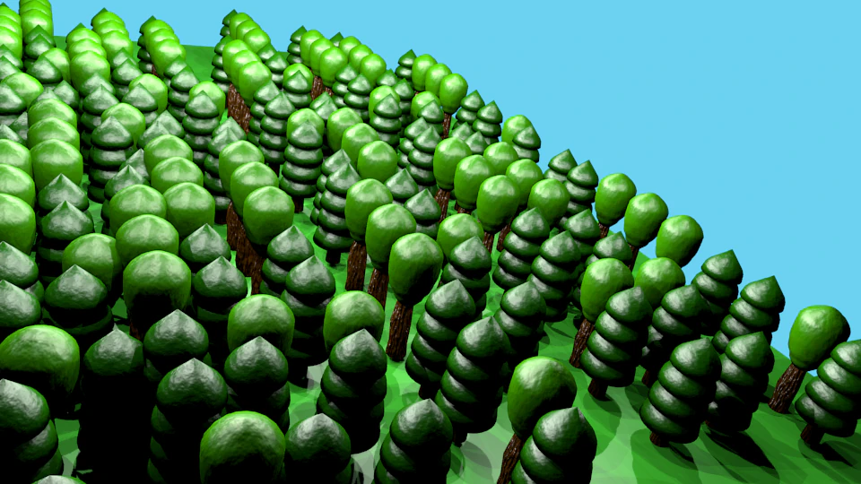 forest 3D Model .c4d .max .obj .3ds .fbx .stl .blend 