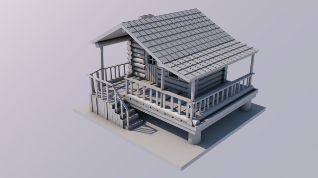 cabin Modelo 3D .c4d .max .obj .3ds .fbx .stl .blend 