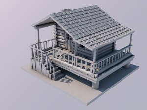 cabin Model 3D
