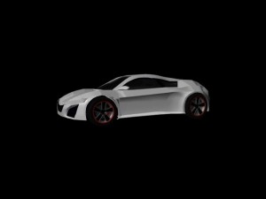 acura nsx 3d car model 3D Model