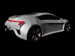 acura nsx 3d car model 3D Model