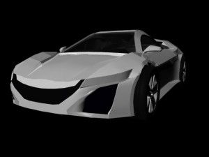 acura nsx 3d car model 3D Model