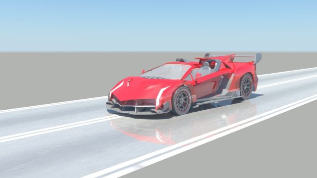 lambhorgini veneo roadster 3D 模型 .c4d .max .obj .3ds .fbx .stl .blend 