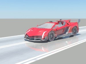 lambhorgini veneo roadster Model 3D