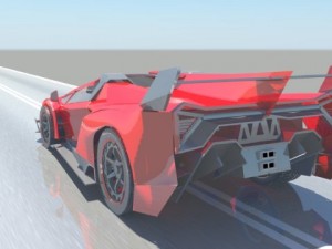lambhorgini veneo roadster 3D 模型