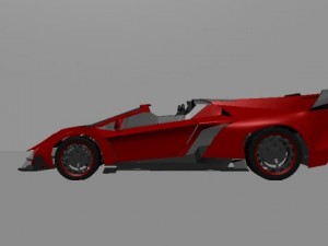 lambhorgini veneo roadster 3D 模型