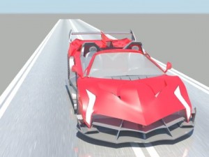 lambhorgini veneo roadster 3D 模型