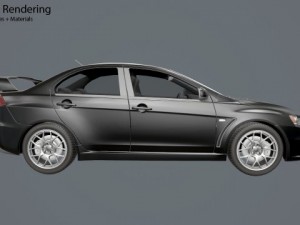 games mitsubishi lancer evo 10 3Dモデル