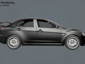 juegos mitsubishi lancer evo 10 Modelo 3D