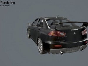 games mitsubishi lancer evo 10 3D मॉडल