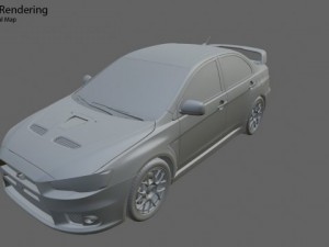 games mitsubishi lancer evo 10 3D मॉडल