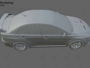 games mitsubishi lancer evo 10 3D मॉडल