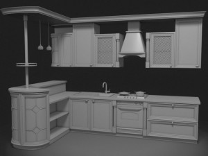 kitchen set 3D Модель