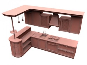 kitchen set 3D Модель