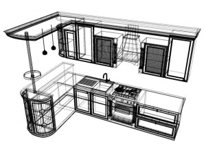 kitchen set 3D Модель