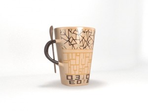 coffee cup with a spoon Modelo 3D