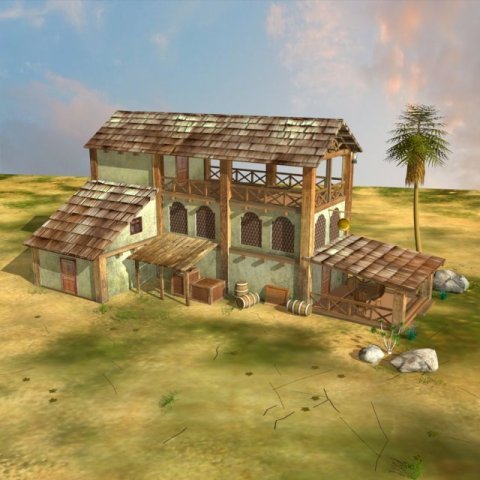 hut house old house for 3d  gaming Modello 3D .c4d .max .obj .3ds .fbx .stl .blend 