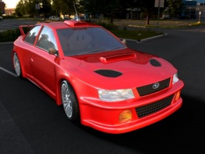 car subaru car car for 3d game 3D Модель