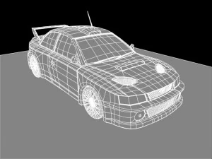 car subaru car car for 3d game 3D Model