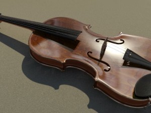 violin Modèle 3D