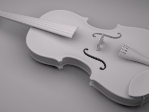 violin 3D Model