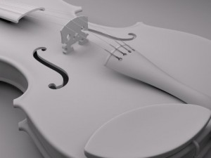 violin 3D Model