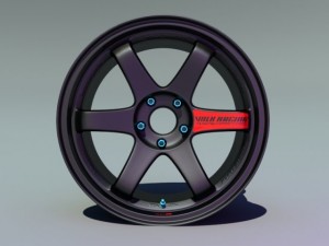volk racing te37sl Model 3D