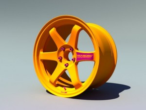 volk racing te37sl Modelo 3D