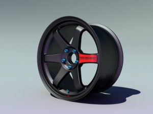 volk racing te37sl Modelo 3D